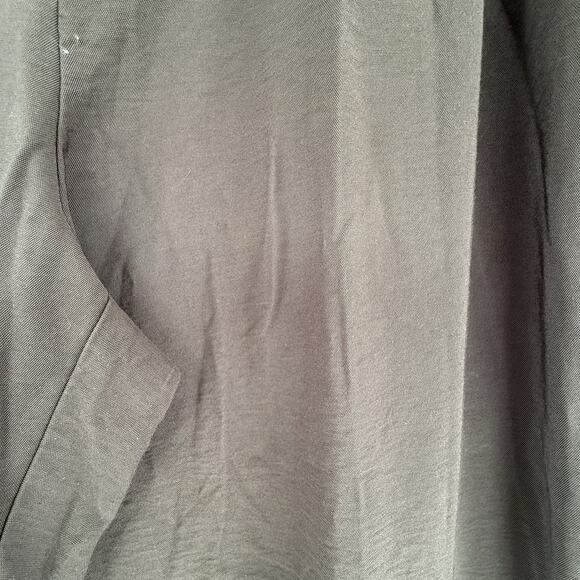 Loft Pants Women's High Waist Wide Leg Olive Green Button Front Size 12 Career - Picture 4 of 9